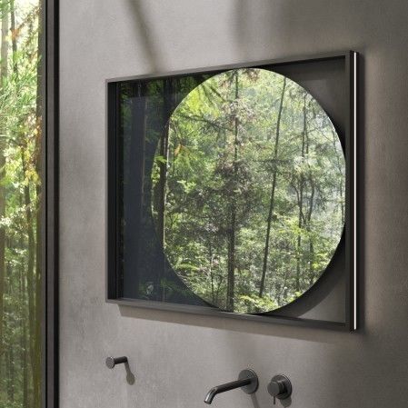 Specchio a muro - REFLEX - Rexa Design - contemporaneo / rettangolare / in legno