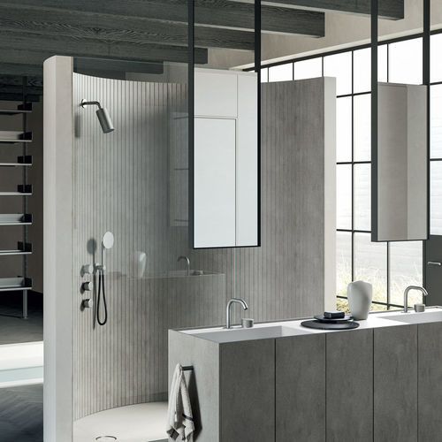 Specchio da bagno da soffitto - SWING - Rexa Design - contemporaneo / verticale / verticale