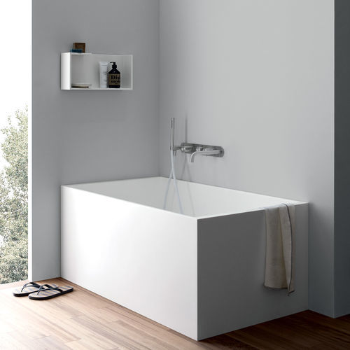 Vasca da bagno quadrata - Mini - Rexa Design - da appoggio / filomuro / per ambiente abitativo
