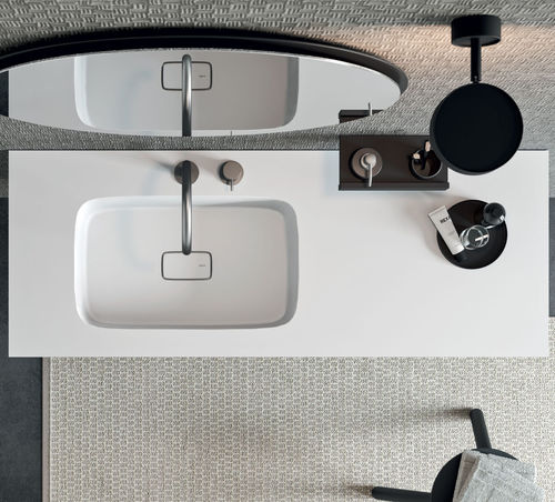Piano lavabo in Solid Surface - Shark top - Rexa Design - su misura