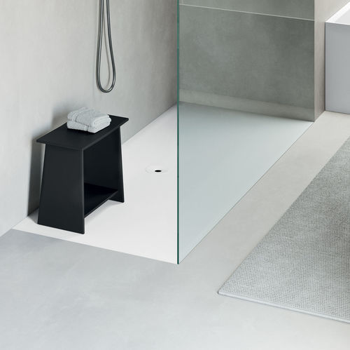 Piatto doccia rettangolare - Fluido - Rexa Design - da incasso / in Corian® / su misura