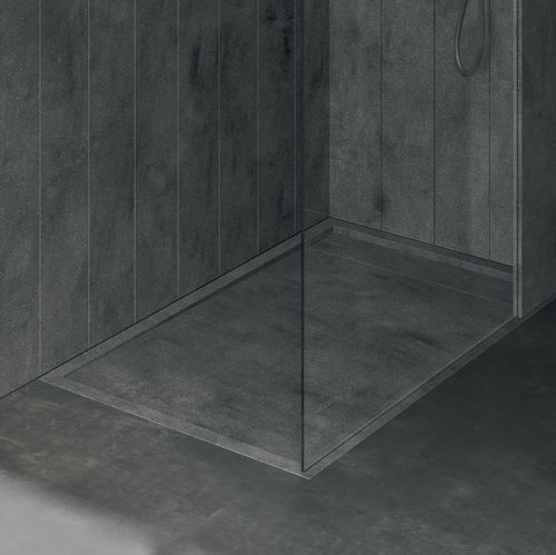 Piatto doccia rettangolare - R1 - Rexa Design - da incasso / in Corian® / su misura