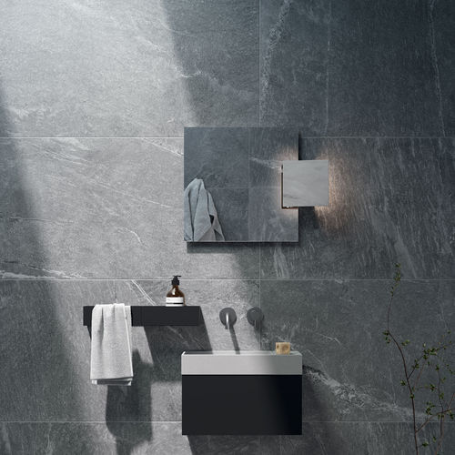 Applique contemporanea - Spin  - Rexa Design - da interno / in Corian® / rettangolare