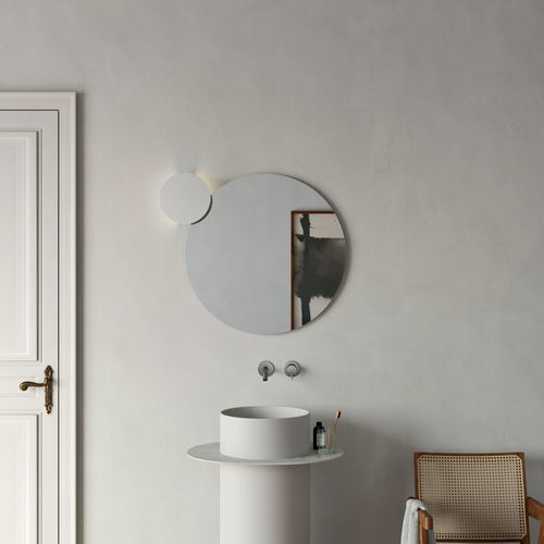 Applique contemporanea - Spin  - Rexa Design - da interno / in Corian® / tonda