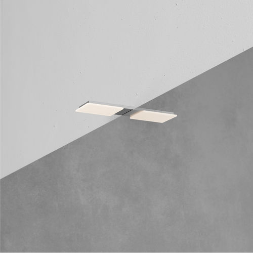 Applique contemporanea - Straight - Rexa Design - da interno / in metallo / rettangolare
