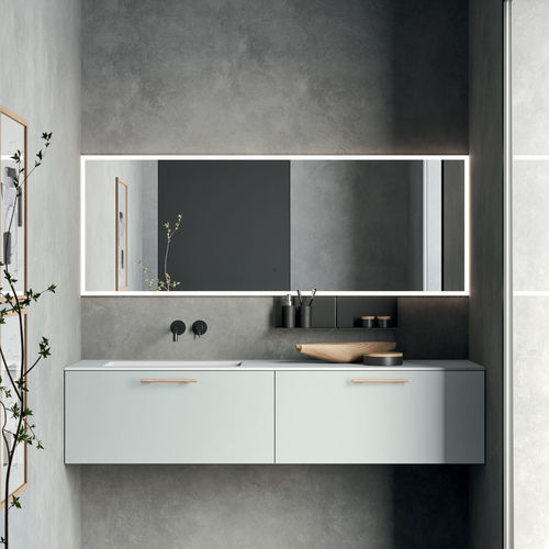 Specchio a muro - Comet - Rexa Design - contemporaneo / rettangolare / bianco