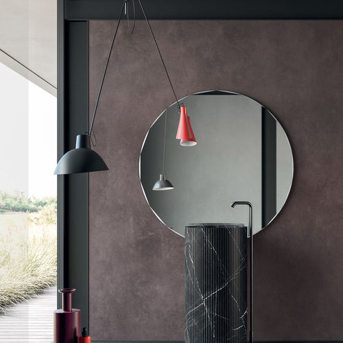 Specchio a muro - Cutout - Rexa Design - contemporaneo / rotondo / argentato