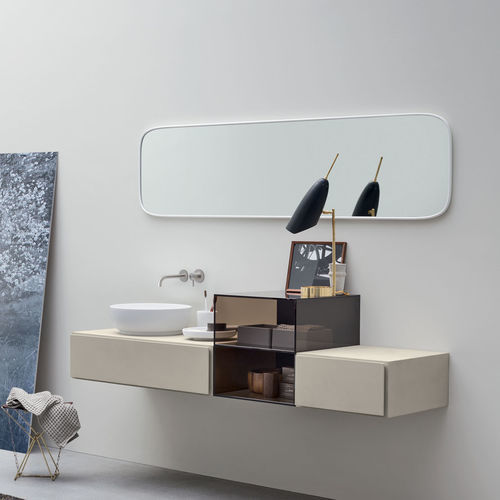 Specchio a muro - Esperanto - Rexa Design - contemporaneo / rettangolare / in Corian®