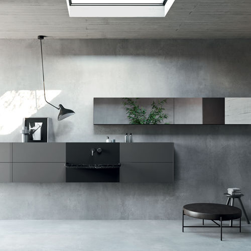 Specchio a muro - Flap - Rexa Design - contemporaneo / rettangolare / in legno laccato
