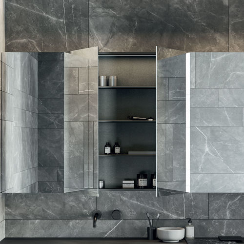 Specchio a muro - R1  - Rexa Design - contemporaneo / rettangolare / in legno laccato