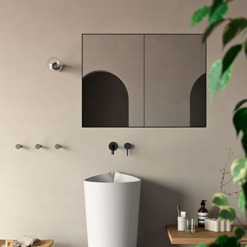 Specchio a muro - Rettangolo contenitiva - Rexa Design - contemporaneo / rettangolare / in Corian®
