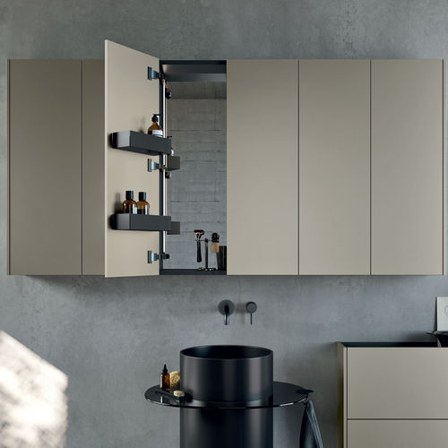Specchio a muro - Vision  - Rexa Design - contemporaneo / rettangolare / in legno laccato