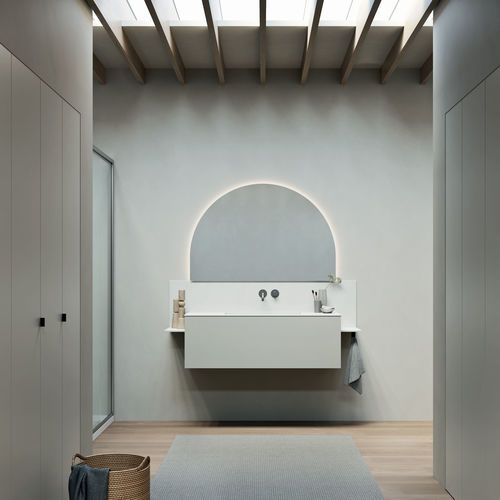 Specchio a muro - Sunset - Rexa Design - contemporaneo / semicircolare / argentato