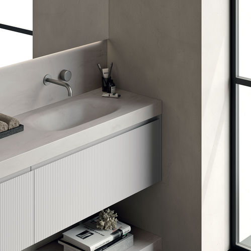 Miscelatore per lavabo - Button - Rexa Design - da vasca / da parete / in acciaio inossidabile