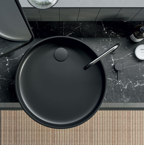 Lavabo da appoggio - Rexa Design - in marmo / in Corian® / su misura