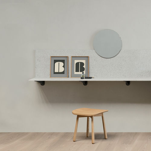 Piano lavabo in legno laccato - MAKE-UP DESK - Rexa Design - in legno laccato opaco / in Korakril™ / ecomalta®