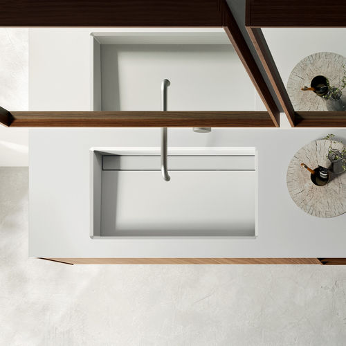 Piano lavabo in Korakril™ - Rexa Design - su misura