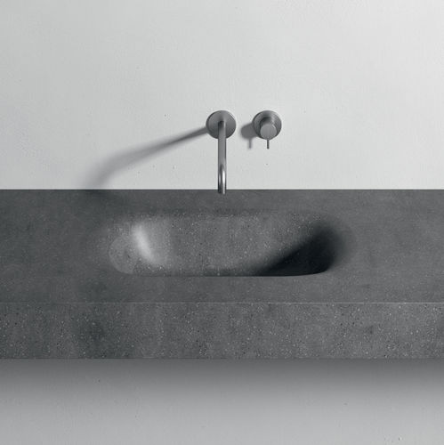 Lavabo da incasso - TERMOFORMATO - Rexa Design - in Corian® / con piano integrato / rettangolare