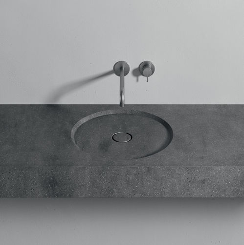 Lavabo da incasso - FLAT - Rexa Design - in Corian® / rotondo / senza foro