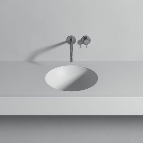 Lavabo da incasso - CALIMERO - Rexa Design - in Corian® / con piano integrato / circolare