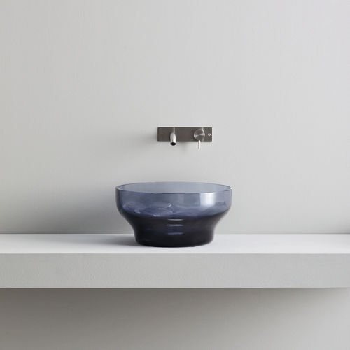Lavabo da appoggio - Rexa Design - in vetro di Murano / su misura / rotondo