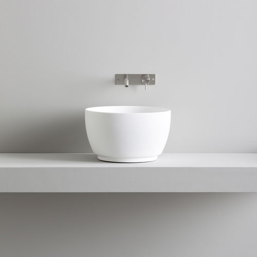 Lavabo da appoggio - JAPAN - Rexa Design - in resina / su misura / rotondo