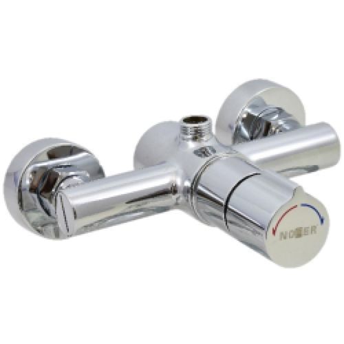 Miscelatore da doccia - 07270M.B - NOFER - da parete / temporizzato / in ottone cromato