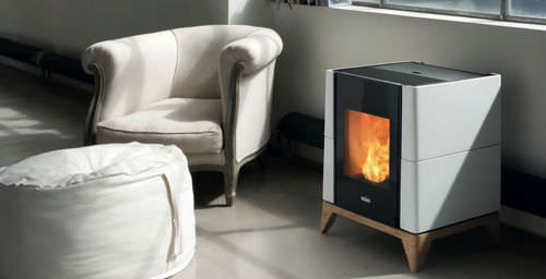 Stufa a pellet - AIR: ARIA - Ravelli - contemporanea / in ghisa / in metallo
