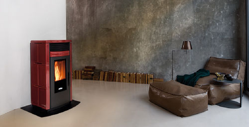 Stufa a pellet - AIR: HOLLY - Ravelli - contemporanea / in ghisa / in ceramica