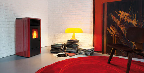 Stufa a pellet - AIR: R 70 - Ravelli - contemporanea / in acciaio / in ghisa
