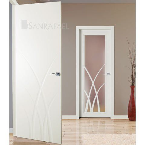 Porta da interno - LIFESTYLE : 982 - 982 VH - Puertas Sanrafael - in legno / battente / vetrata