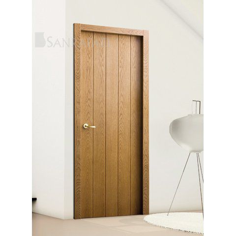Porta da interno - 8050 - Puertas Sanrafael - in legno massiccio / battente / senza vetri