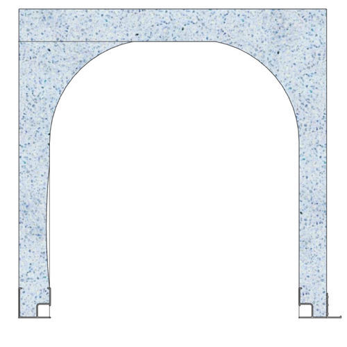 Cassonetto con architrave integrato in polistirene - 28 H 29 - FIXOLITE - a forma di U