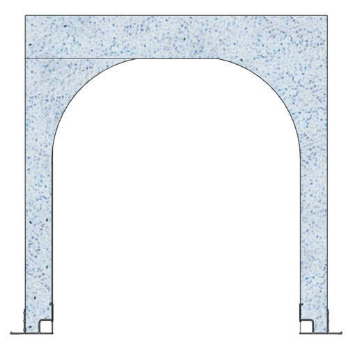 Cassonetto con architrave integrato in polistirene - 28 H 30 - FIXOLITE - a forma di U