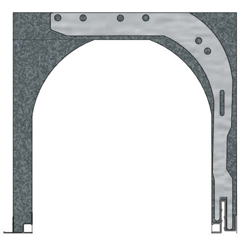 Cassonetto con architrave integrato in alluminio - R 31 S 30 - FIXOLITE - in acciaio galvanizzato / in polistirene / a forma di U