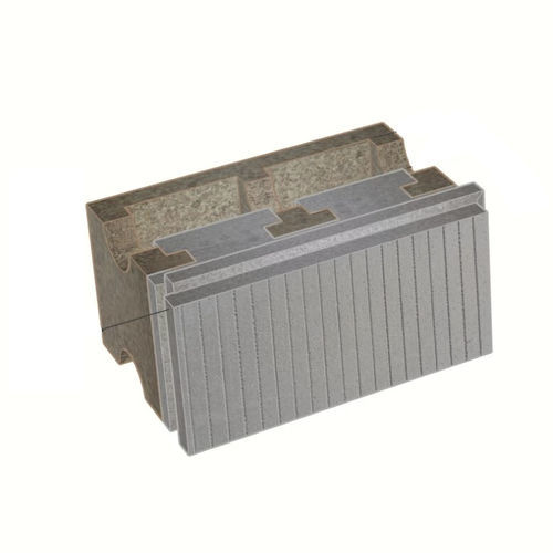 Blocco cassero in polistirene - B-HI35/12+19	 - FIXOLITE - per muro / da pavimento / isolante