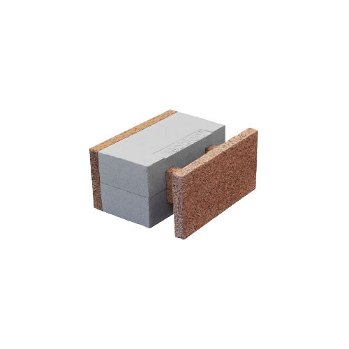 Blocco cassero in polistirene - HT 43/11+23 - FIXOLITE - in legno-cemento / per parete / isolante