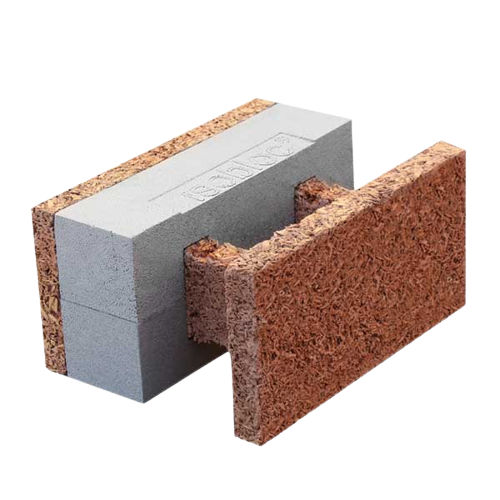 Blocco cassero in polistirene - HS 38/18+11	 - FIXOLITE - in legno-cemento / per muro / isolante