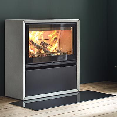 Stufa a legna - 320A NATURAL - Contura - 7 kW / contemporanea / in steatite