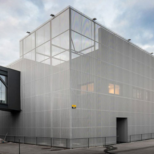 Frangisole in alluminio - CARCEMAL HEADQUATERS - Arconic Architectural Products SAS, Merxheim/Frank - per facciata / verticale / fisso