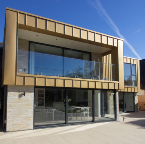 Rivestimento di facciata in fogli - RESIDENTIAL HOUSE WEST BRIDGFORD  - Arconic Architectural Products SAS, Merxheim/Frank - in alluminio / verticale / in lamiera grecata