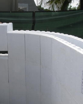 Blocco cassero in polistirene - RADIUS - Fox Blocks - per muri curvi / isolante