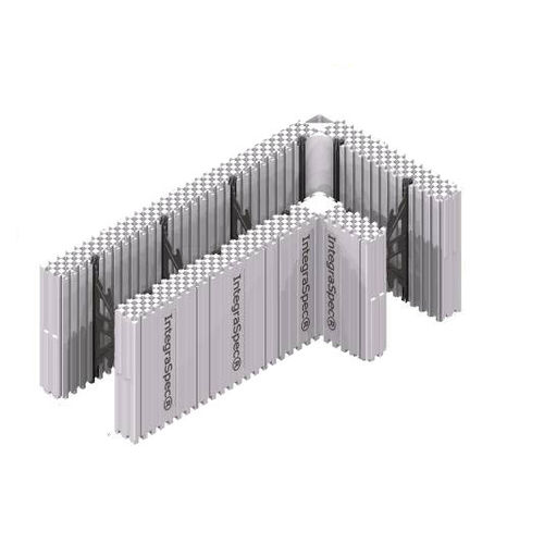Blocco cassero in polistirene - INTEGRASPEC® 90° - IntegraSpec ICF - per muro / isolante / d'angolo