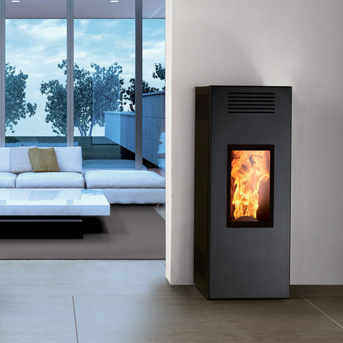 Stufa a pellet - NOIR EVO - Caminetti Montegrappa - 0 - 5 kW / 5 kW...10 kW / contemporanea