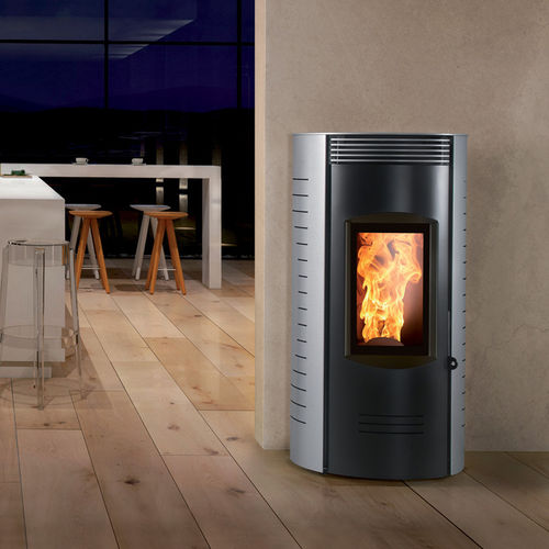 Stufa a pellet - RONDE EVO - Caminetti Montegrappa - 0 - 5 kW / 5 kW...10 kW / contemporanea