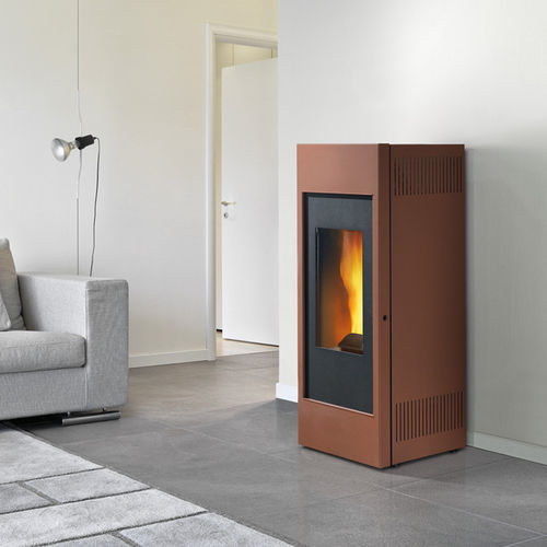 Stufa a pellet - VISUAL - Caminetti Montegrappa - 0 - 5 kW / 9 kW / contemporanea