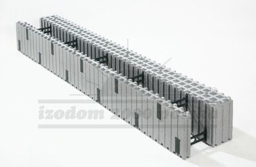 Blocco cassero in polistirene espanso PSE - MCFU 2/35 - izodom 2000 polska - in Néopor® / per muro / isolante