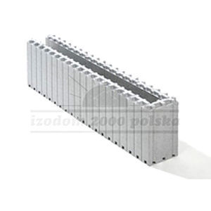 Blocco cassero in polistirene espanso PSE - MCF 1/15 - izodom 2000 polska - in Néopor® / in calcestruzzo / per muro