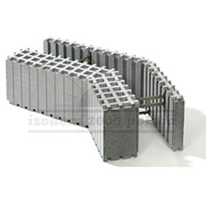 Blocco cassero in polistirene espanso PSE - MCF 35 EI/L - izodom 2000 polska - in Néopor® / per muro / isolante