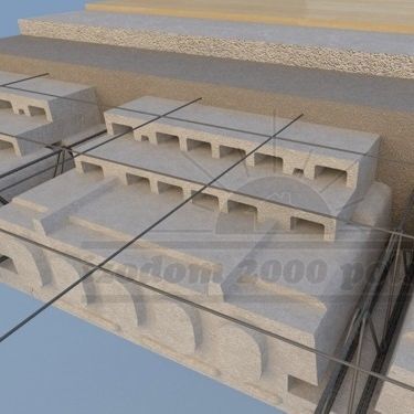 Lastra prefabbricata per solaio in polistirene espanso PSE - STP+2STN - izodom 2000 polska - per muro esterno portante / per pavimento / isolante